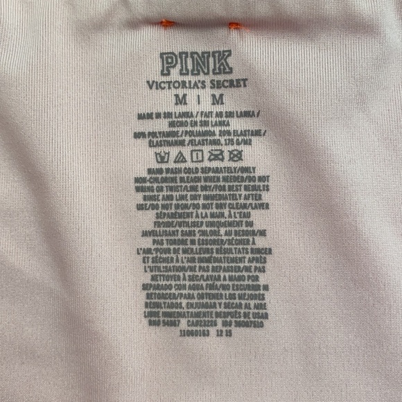 Victoria’s Secret PINK neon bikini coral aqua purple colorblock S/M - Picture 5 of 16